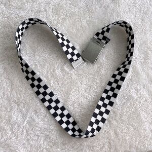 Brandy Melville Accessory, Checkered Canvas Belt (Measurments in Description)